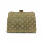 Golden Clutch with Diamond Lock