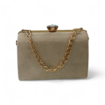Golden Clutch with Diamond Lock