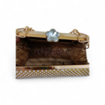 Golden Clutch with Diamond Lock