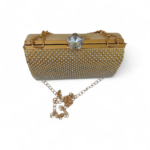 Golden Clutch with Diamond Lock