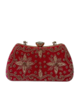 Embroidery Red Lock Bag
