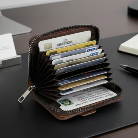 Card Holder Wallet with Zip Lock