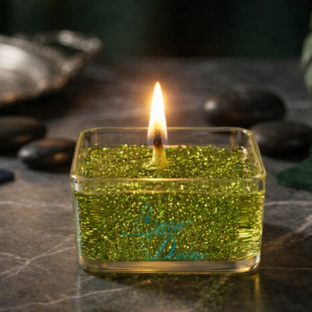 Gel Square Tea Light Scented Candle (Set of 4)