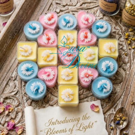 Tea Light Scented Candle Combo 1 (Set of 12, Round 4, Heart 4, Square 4)