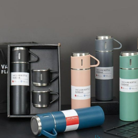 Vacuum Flask Cup Set